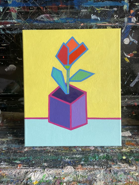Pop art flower
