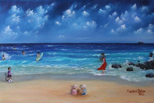 Sea Beach - Summer Vacation by Goutami Mishra