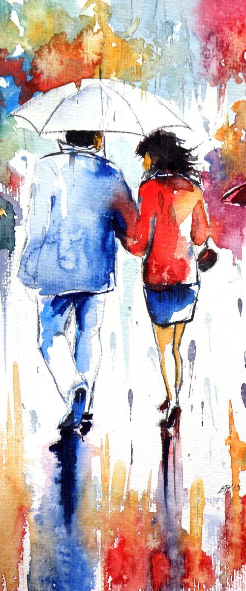 Walk in rain III by Kovács Anna Brigitta