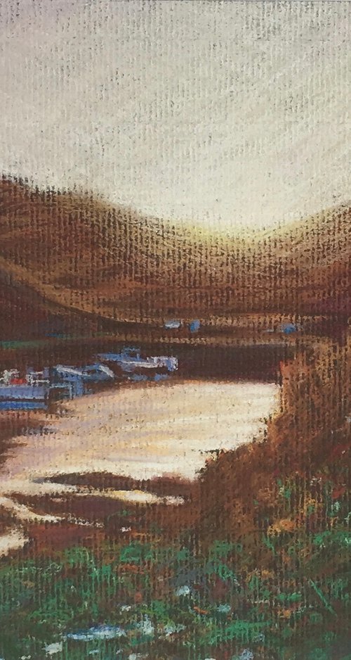 Boscastle, Cornwall - plein air evening study by Louise Gillard