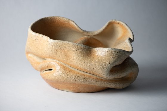 Sculptural Ceramic Soda-Fired Bowl
