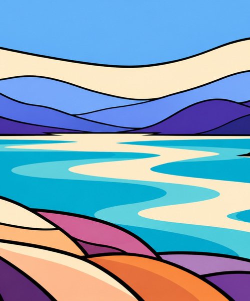 Flowing Landscape #49 by Marina Krylova
