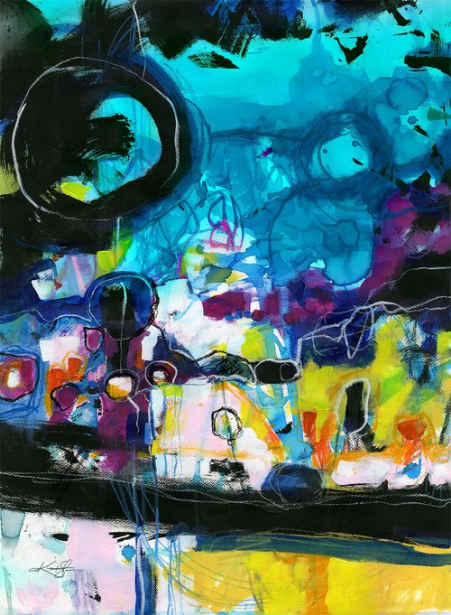 What A Crazy Dream! -  Large Abstract Painting by Kathy Morton Stanion by Kathy Morton Stanion