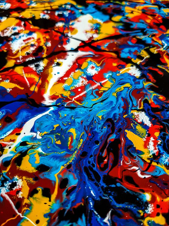 - Ownership - Style of JACKSON POLLOCK. Abstract Expressionism Painting.