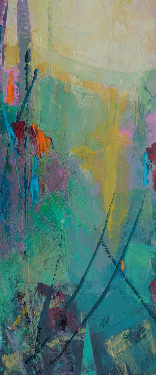 Piano Music Inspiration Green by Cheryl Johnson