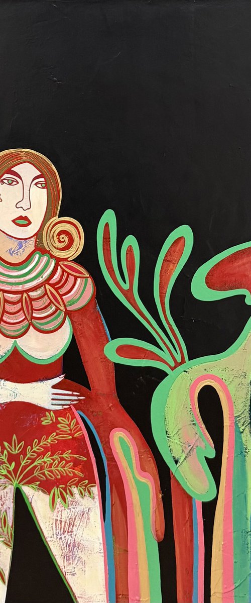 Red palms by Diana Rosa