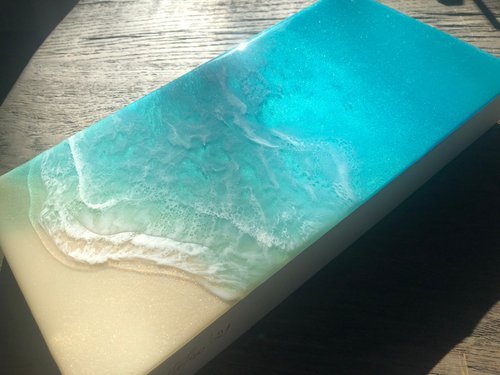 White Sand Beach #33 Bora Bora Seascape Gift idea by Ana Hefco