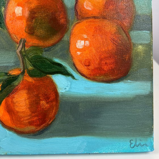 Still life with tangerines