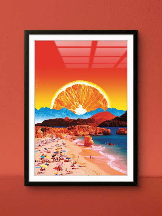 Orange Crush - Surreal Pop Art Landscape