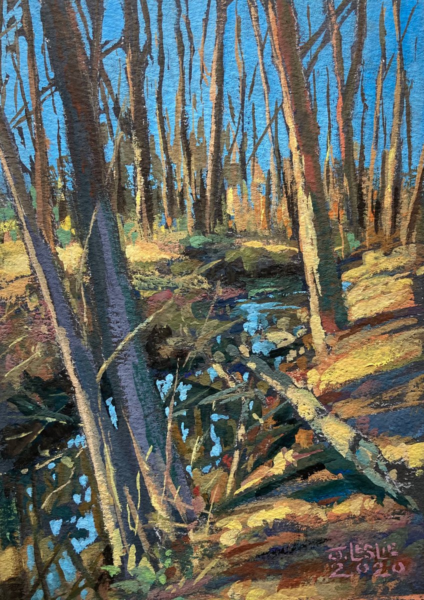 Winter Walk, Creekside by Jimmy Leslie