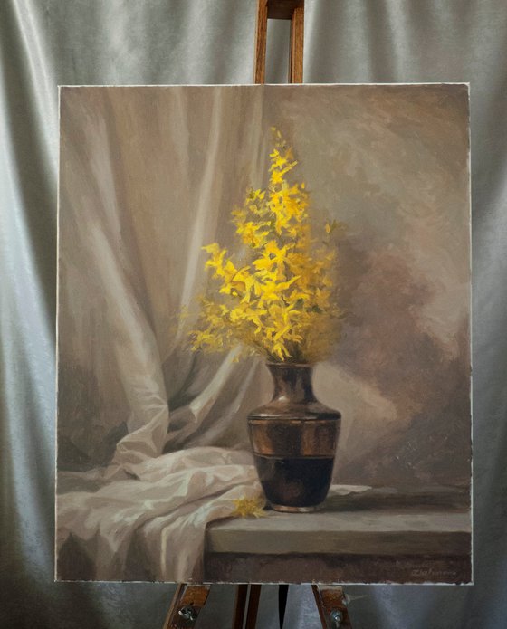Yellow Flowers in a Vase
