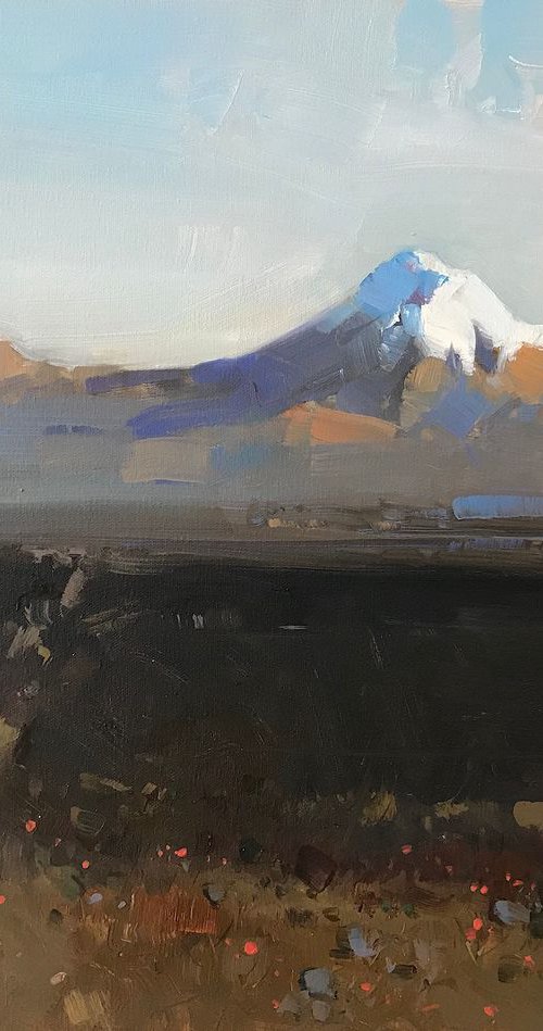 Ararat Mountain, Original oil painting, Handmade artwork, One of a kind by Vahe Yeremyan
