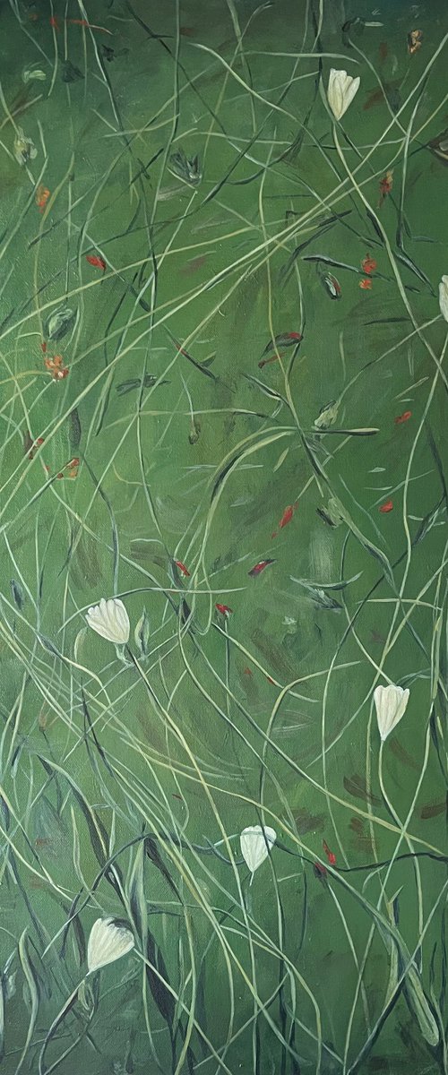 Where Wild Tulips Grow by Ganna Alyousif