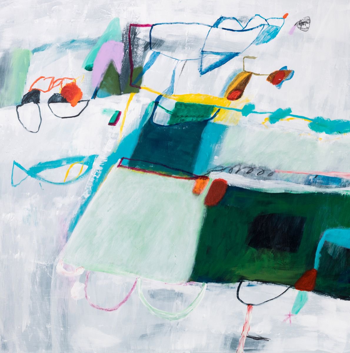 Just Joy 01 (100X100Cm) By Duealberi, 39 X 39, Artwork For Sale On Artfinder