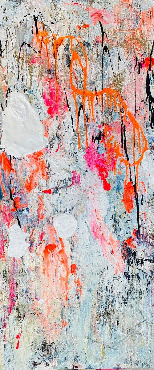 Abstract Orange - Let's Party by Annette Spinks