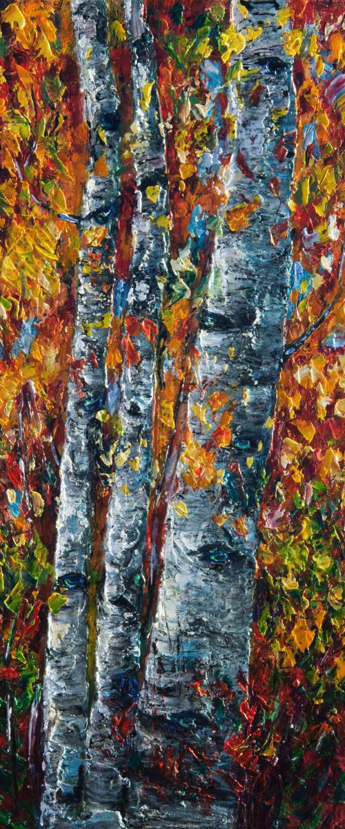 Aspens - 3 by Lena Owens at OLena Art