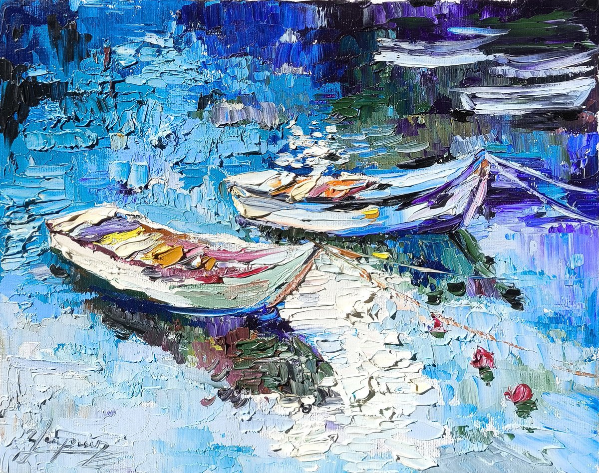 Boats at Rest by Vahe Bagumyan