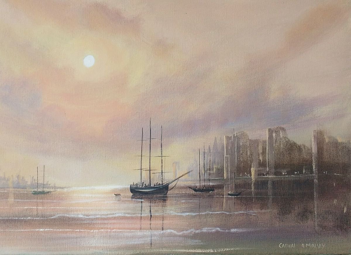 sunset tall ships by cathal o malley