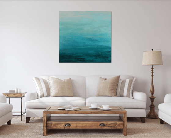 Soothing Blues - Modern Abstract Expressionist Seascape