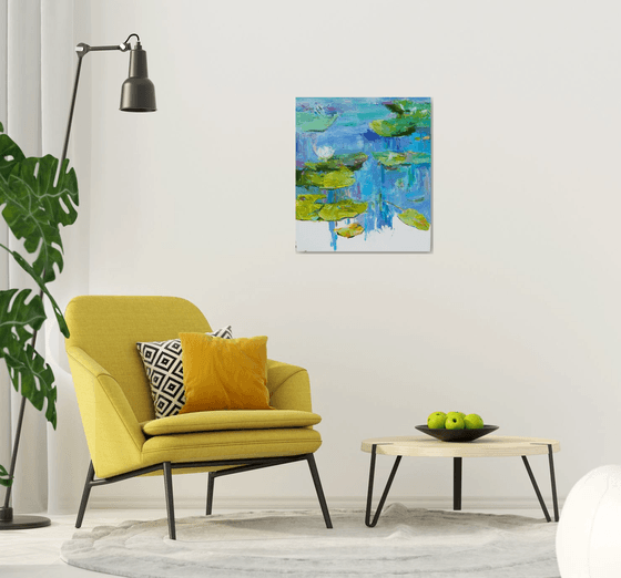 Water Lilies 80x70cm 2022