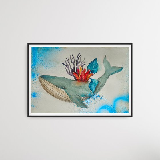 Whale with corals (small)