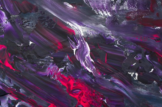 Deep purple, 200x90 cm