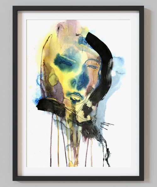 Abstract Portrait. by Makarova Abstract Art