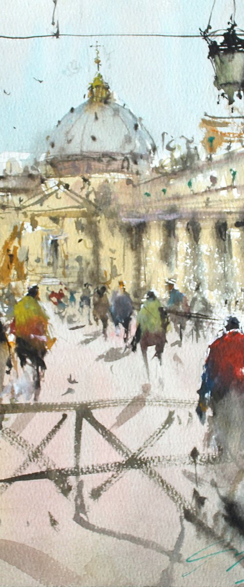 Sunday in San Pietro's square by Maximilian Damico