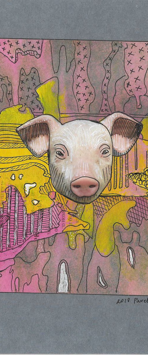 Pig's portrait by Pavel Kuragin