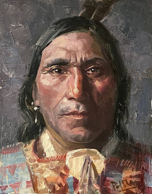 Native American Indian Man#80 by Paul Cheng