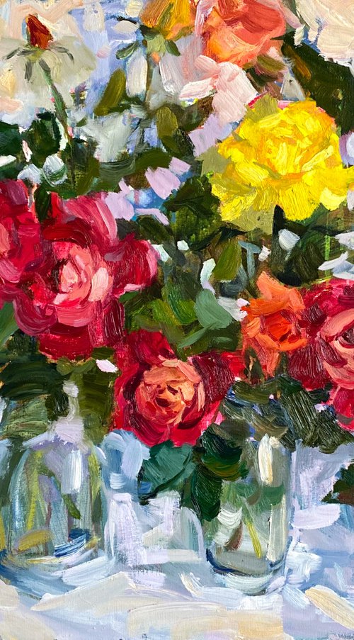 Roses from my garden by Nataliia Nosyk