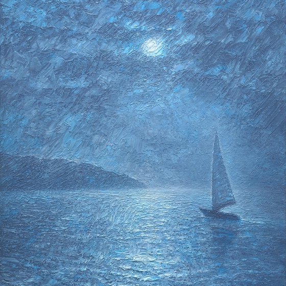 Moon and Yacht