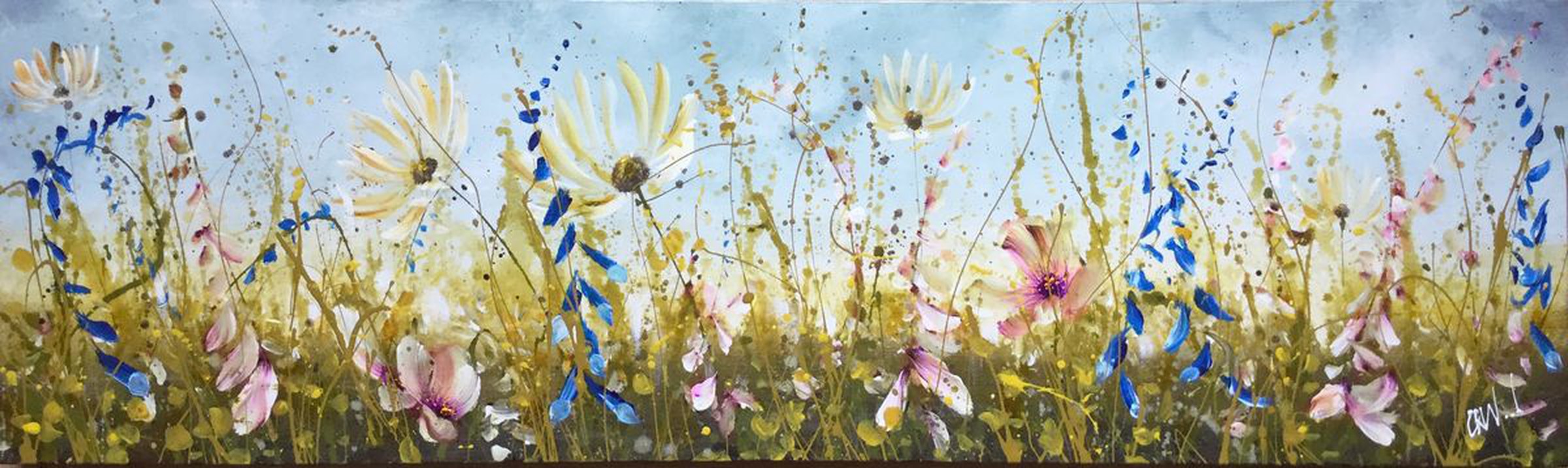 Dainty Meadow Acrylic Painting By Carol Wood Artfinder