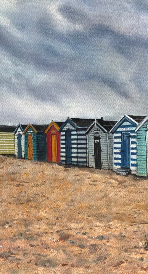 Southwold Beach Huts by Darren Carey