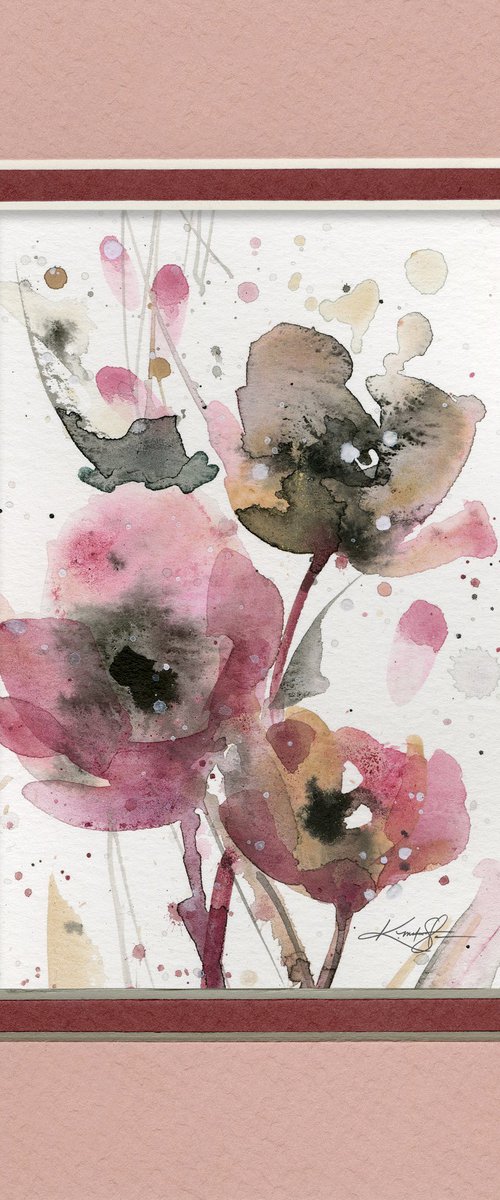 Petite Impressions 4 - Flower Painting by Kathy Morton Stanion by Kathy Morton Stanion