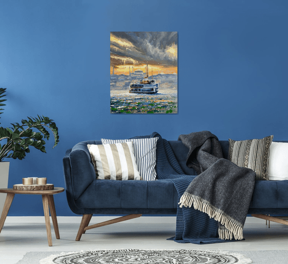 "Evening Sea Sunset"