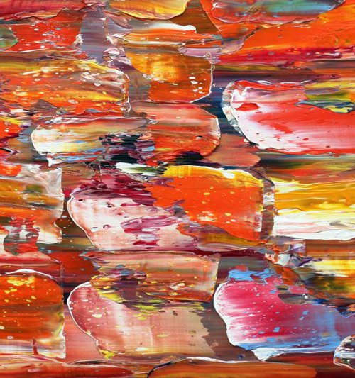 "Stop Pushing Me" - FREE SHIPPING to the USA - Original PMS Oil Painting On Reclaimed Wood - 36 x 16 inches by Preston M. Smith (PMS)