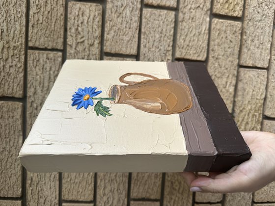 Blue flower in a jug