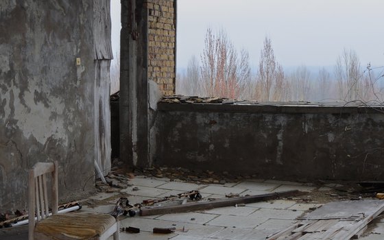 #40. Pripyat Hotel Polissya Top Floor 1 - XL size