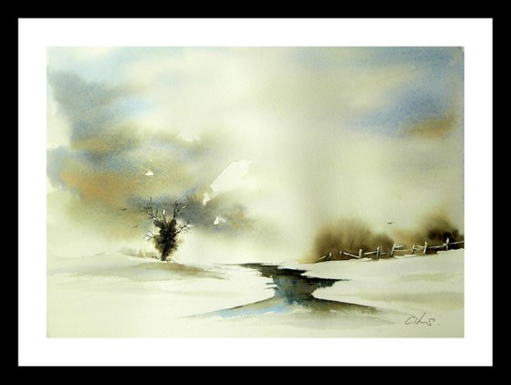 Roost. Original Watercolour Painting.