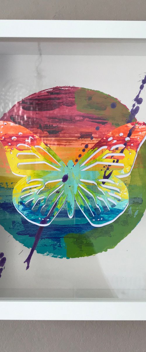 Floating Butterfly #1 by Hernan Reinoso