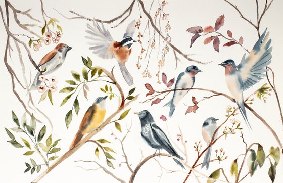 Birds on Branches