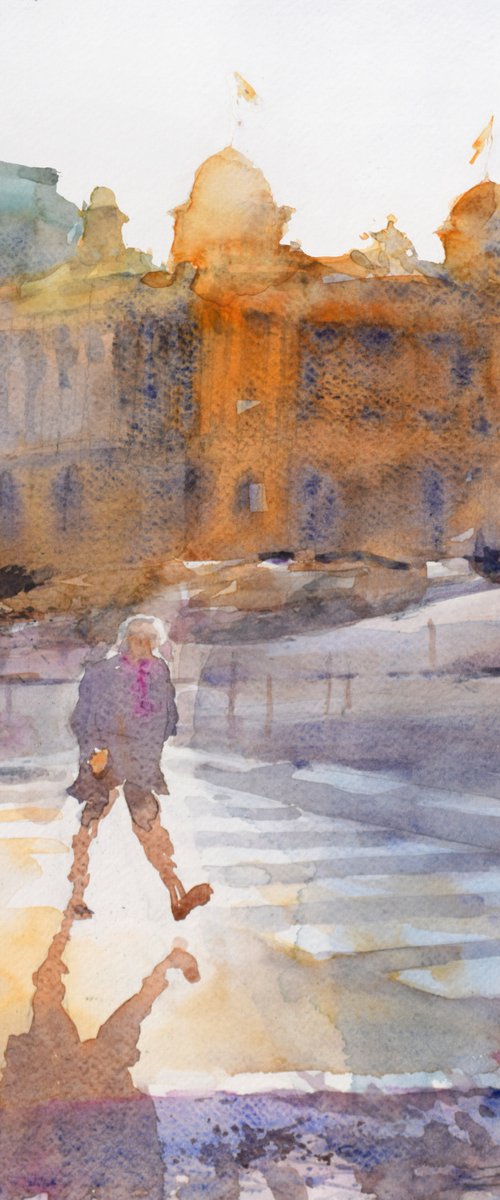 Crossing the road by Goran Žigolić Watercolors