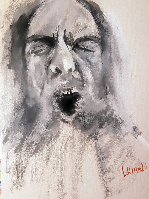 The face (yawning) by Leonid Kirnus