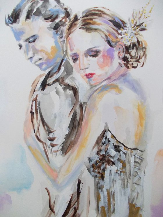 Be with Me - Couple Painting