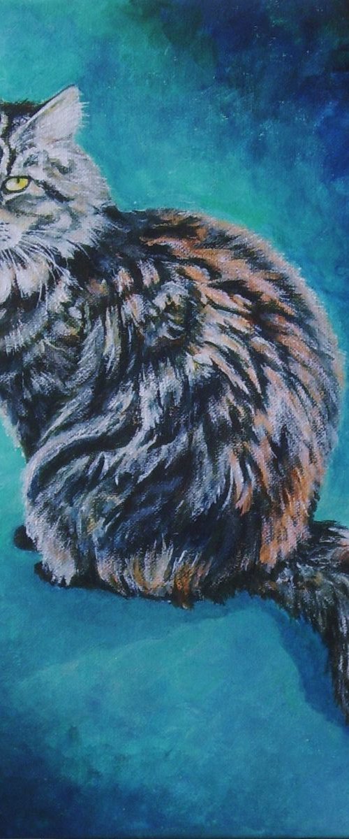 Perry - Cat on a Manx Farm by Max Aitken