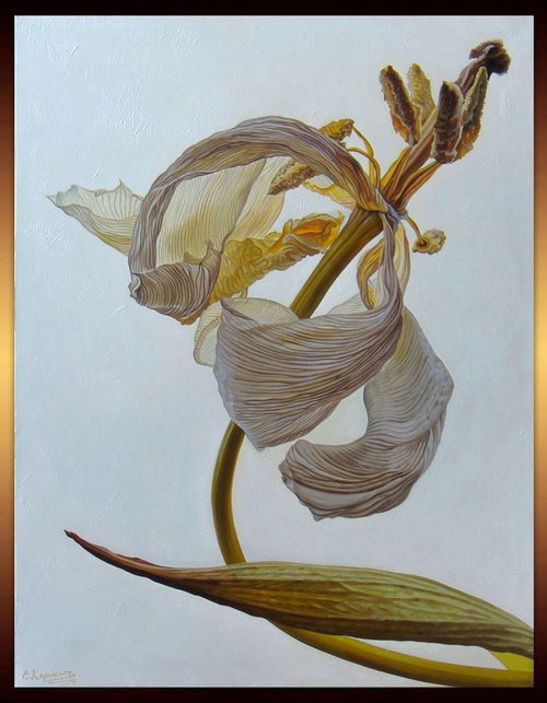 "Magic Flower" Exclusive Oil Painting by Irini Karpikioti