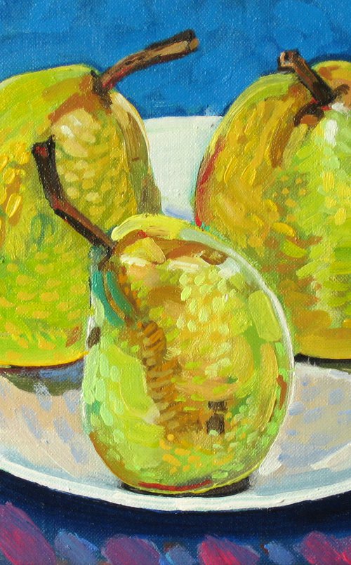 Pears on a Plate by Richard Gibson