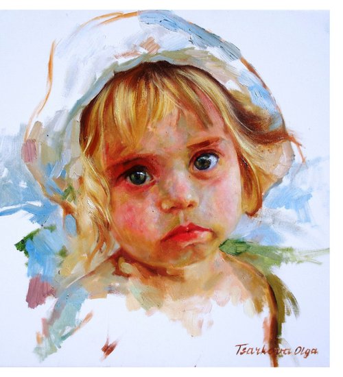 "Child portrait" by Olga Tsarkova by Olga Tsarkova