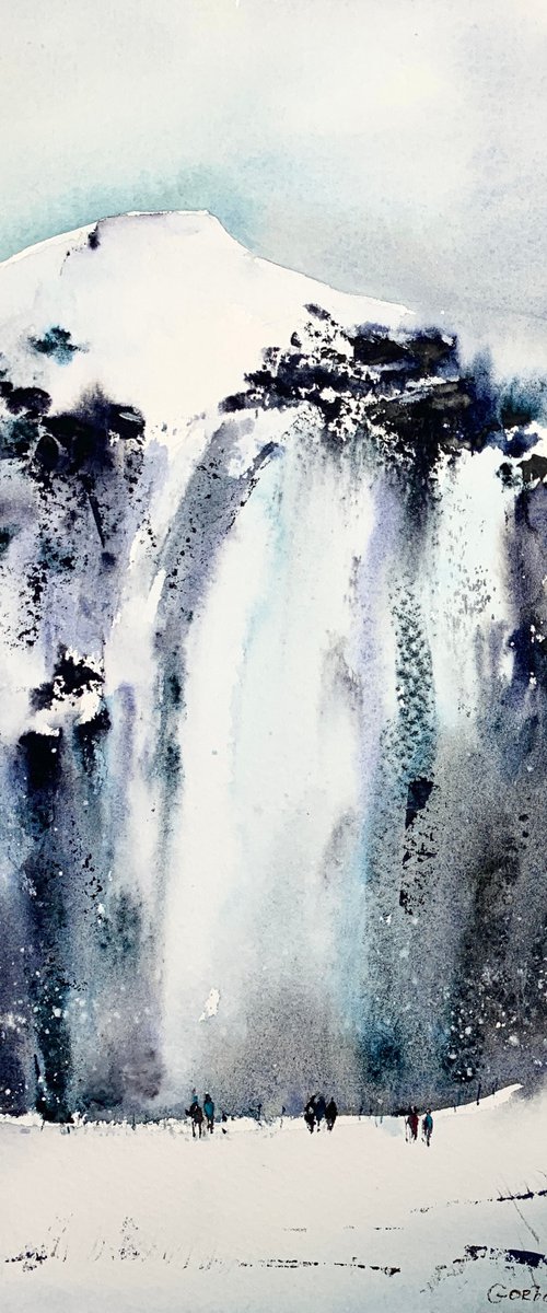 Ice waterfall #2 by Eugenia Gorbacheva